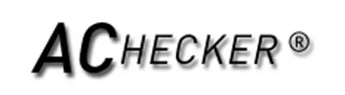 AChecker logo