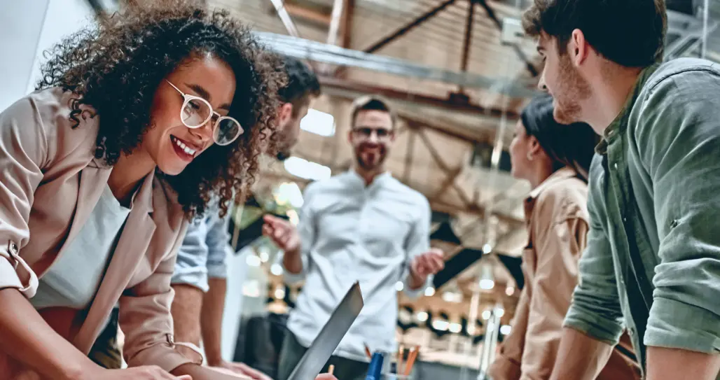 Young business people in office